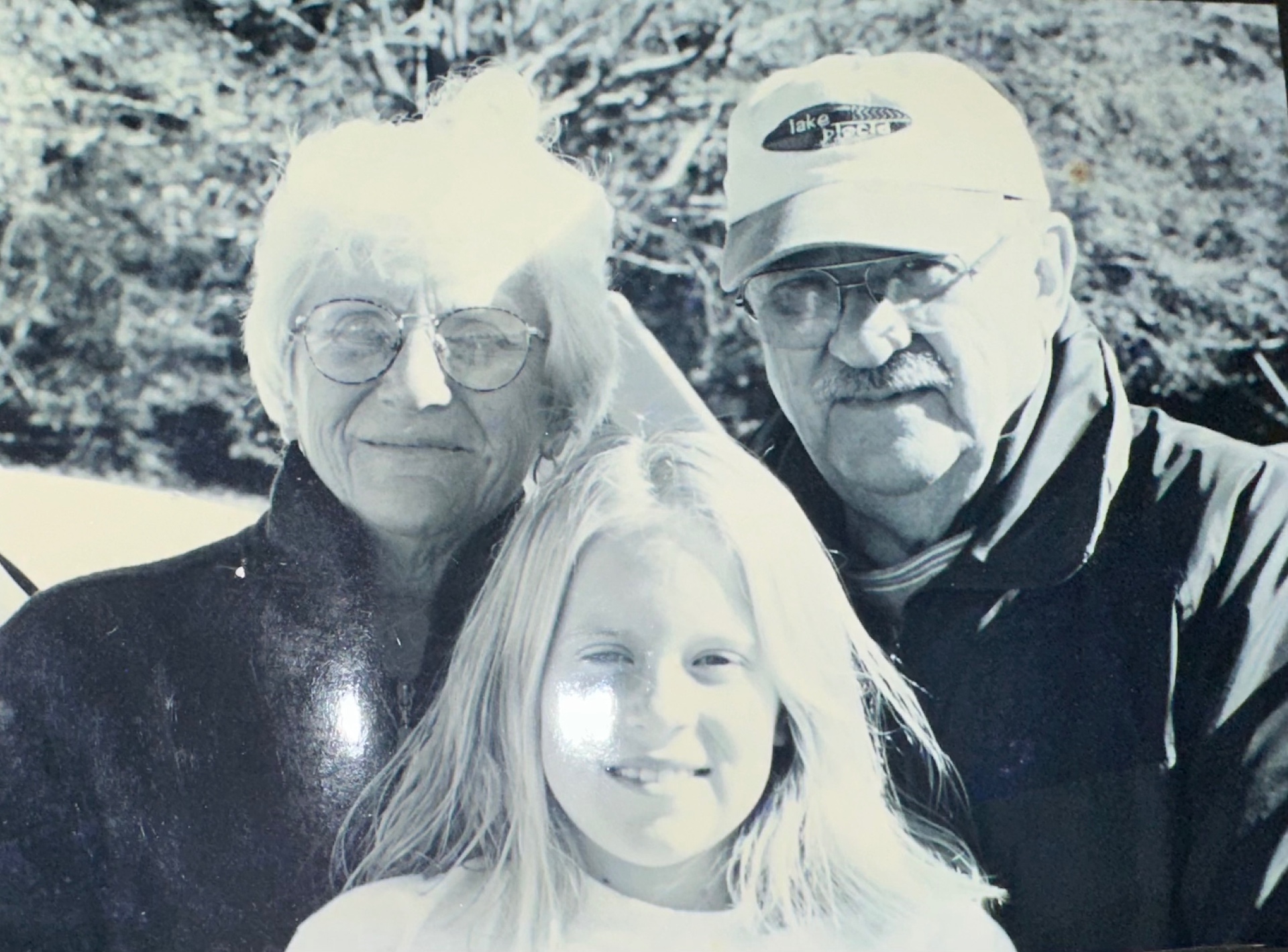 Britton as a child with her grandparents